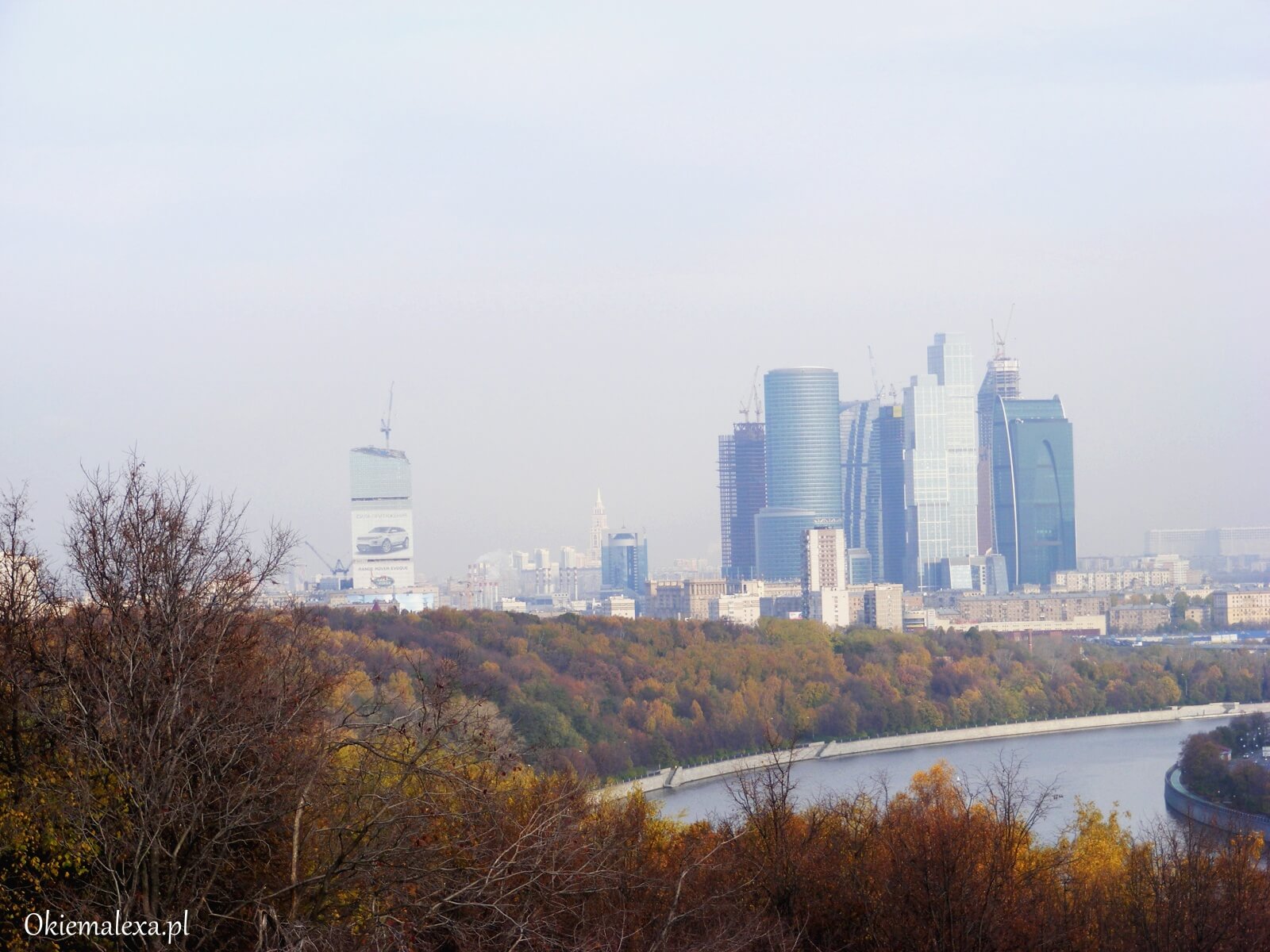Widok na Moskwę z Worobiowych Wzgórz.