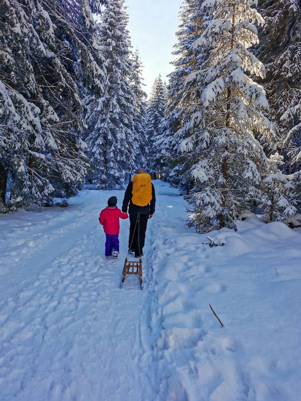 Dolina Kościeliska zimą z dziećmi