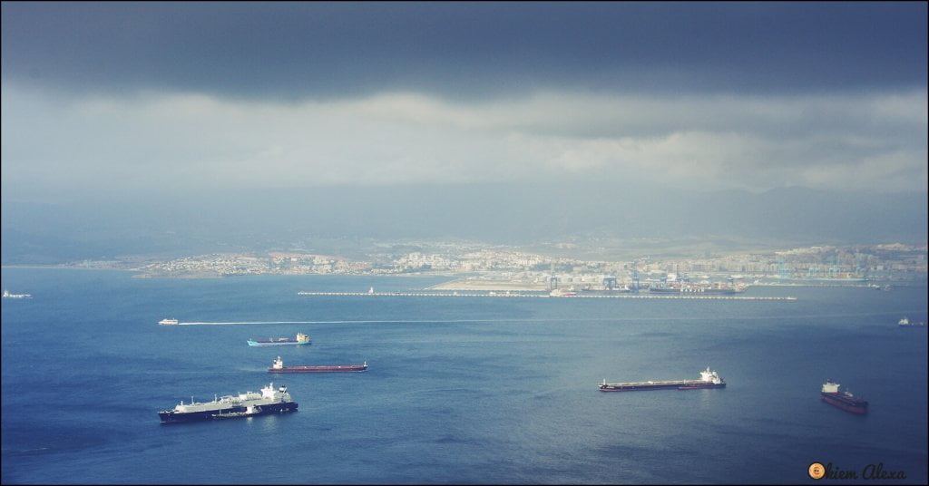 Gibraltar widok z rezerwatu Upper Rock