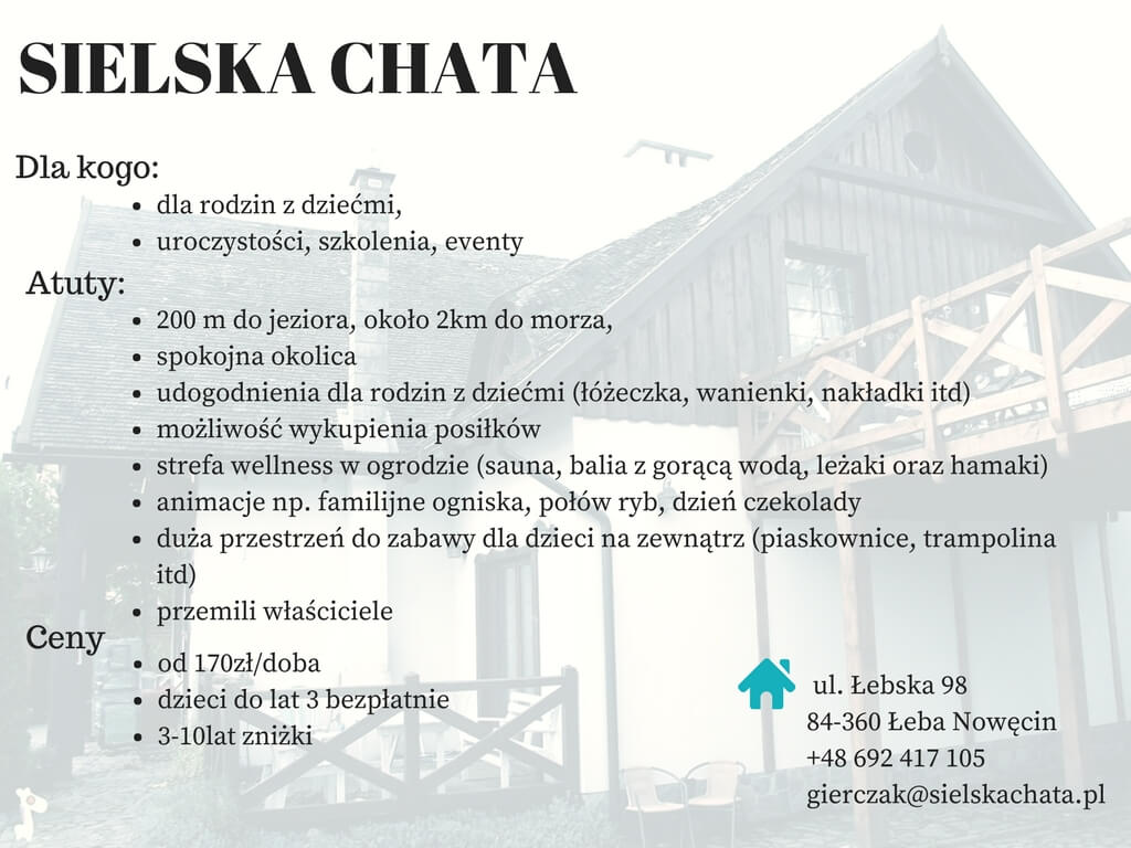 sielska chata, łeba