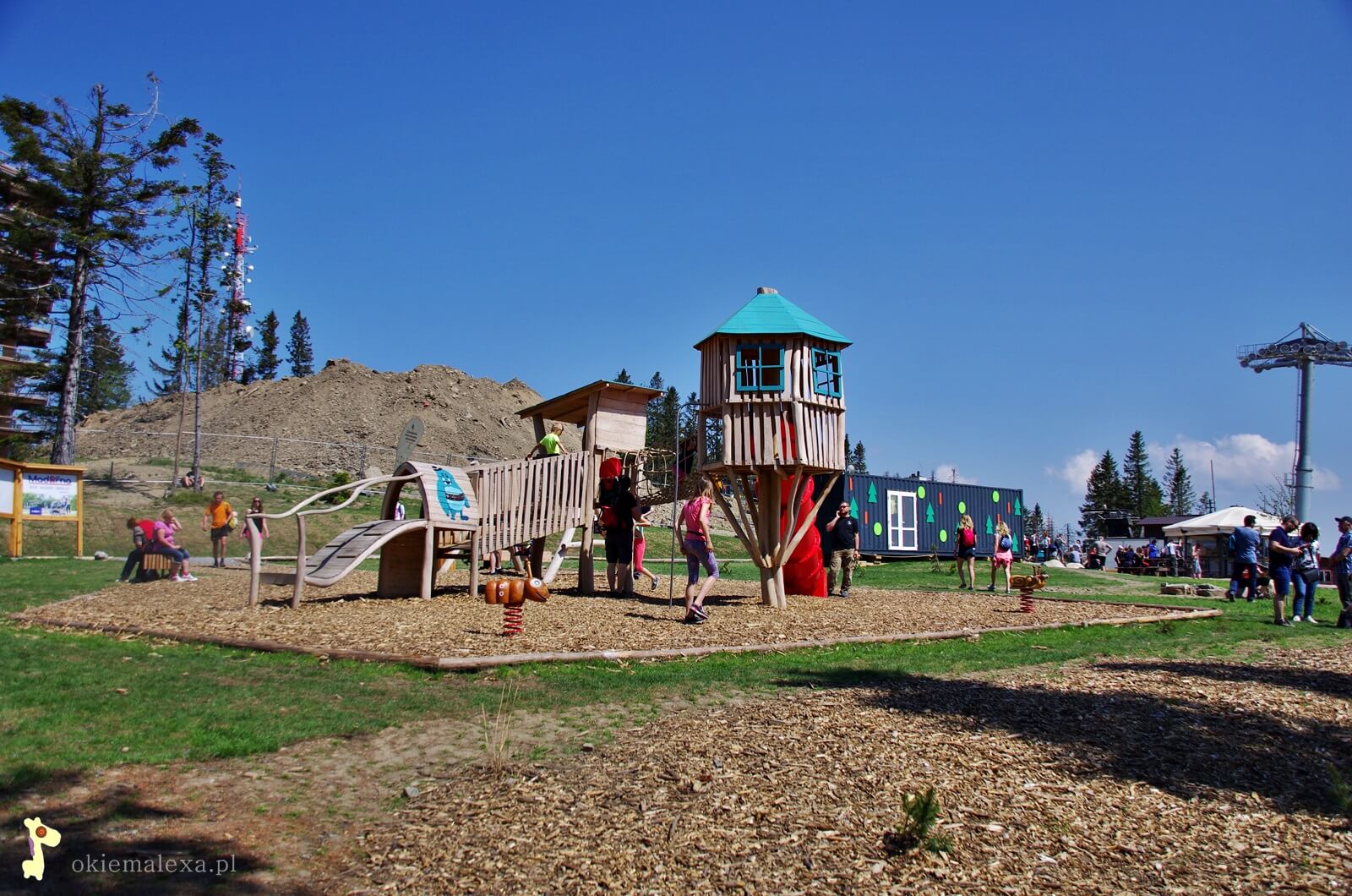 ścieżka w koronach drzew Słowacja