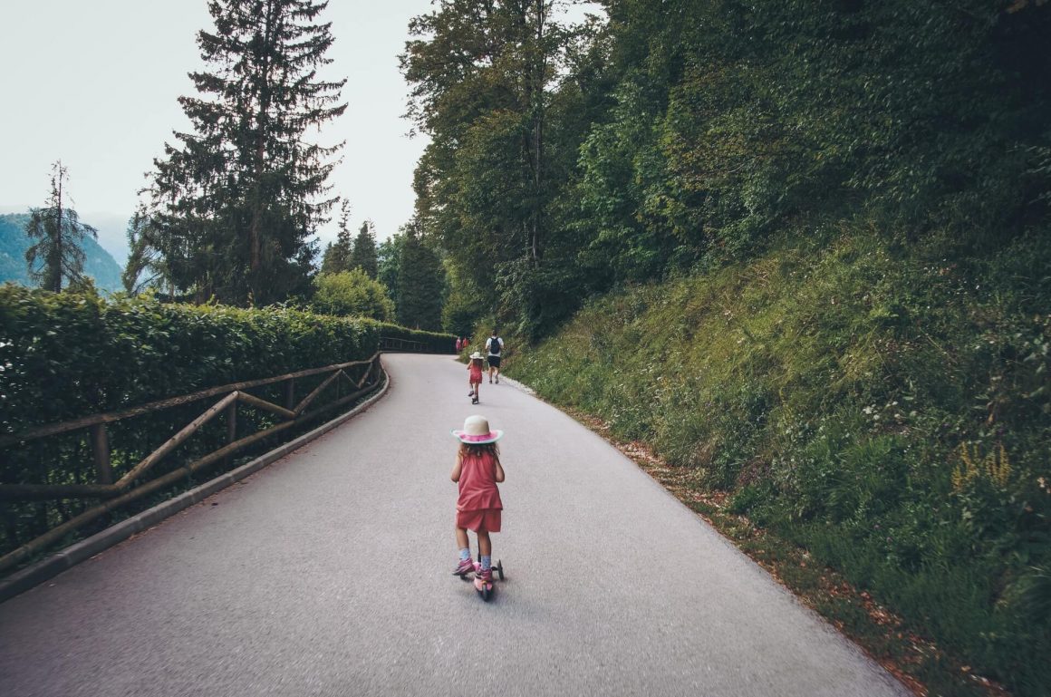 slak dookoła jeziora Bled.